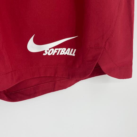 Nike Shorts Women’s Small Red Softball Sports Outdoor Active Workout - Picture 3 of 10